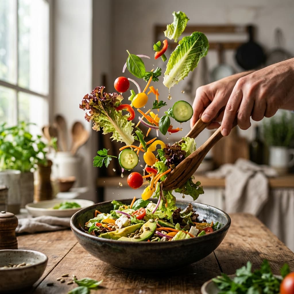 Frische Bowl und gesunde Zutaten
